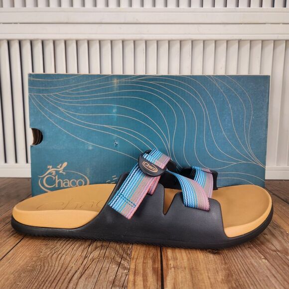Chaco Other - Chaco Chillos Slides Sandals Mens Sz 14 Rising Teal Colorful Beach Fun JCH108717